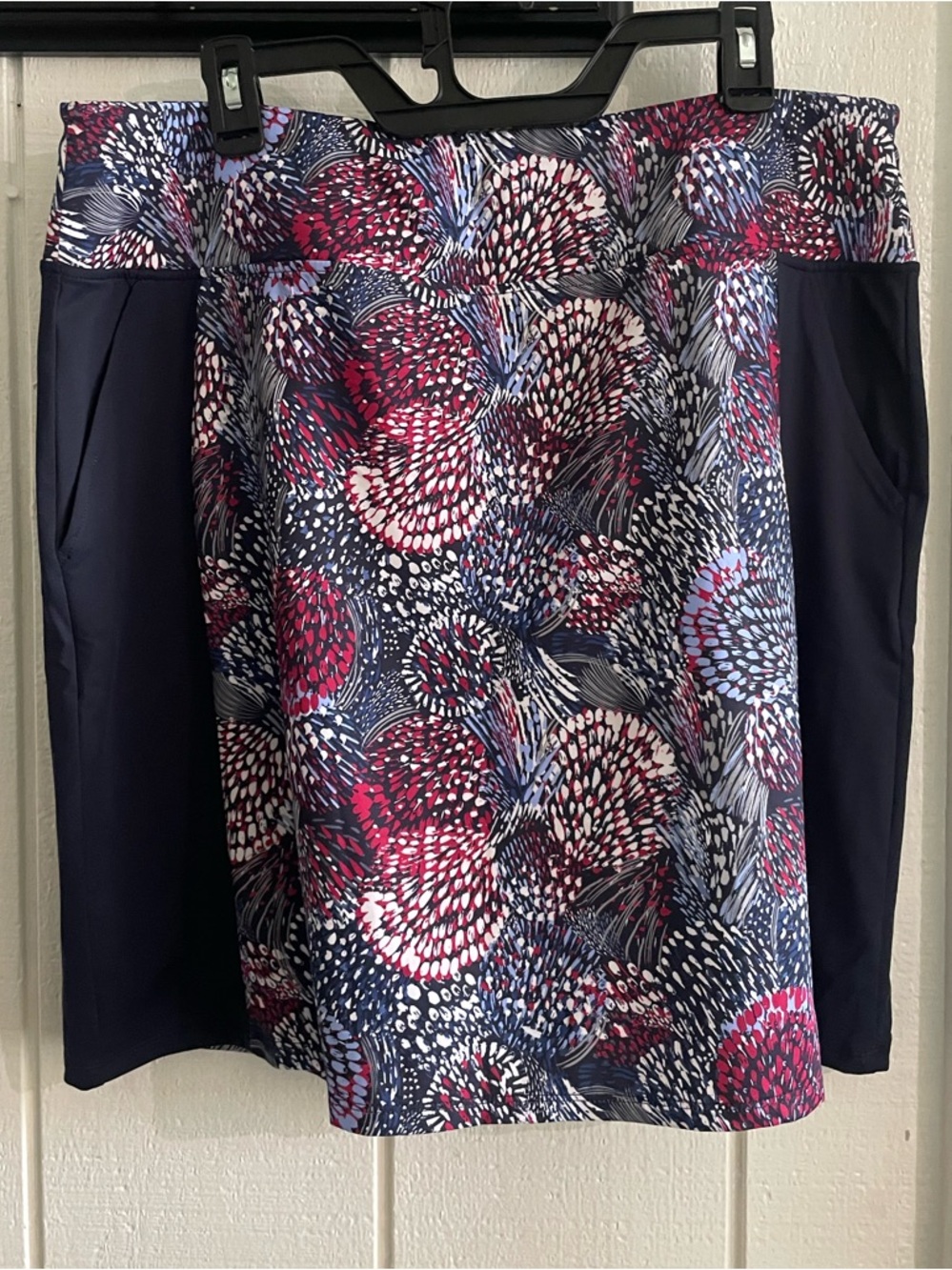 PING Allium Skirt Navy Flourish Print - 14